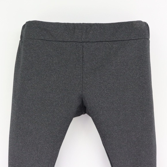 Matty M Leggings Mid Rise Womens XL Gray Heathered Nylon Stretch Elastic Waist - Picture 4 of 5